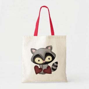 Raccoon-Taschentasche des Valentines Tages Tragetasche