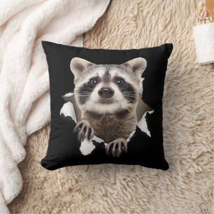 Raccoon Torn For Raccoon Lover, Raccoon Vater, Rac Kissen