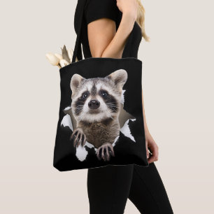 Raccoon Torn For Raccoon Lover, Raccoon Vater, Rac Tasche