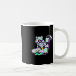Raccoon Trash Panda Beängstigend Vaporwave 80er An Kaffeetasse