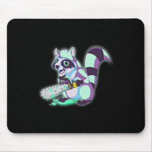 Raccoon Trash Panda Beängstigend Vaporwave 80er An Mousepad