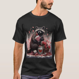 Raccoon Trash Poesie Valentinstag T-Shirt