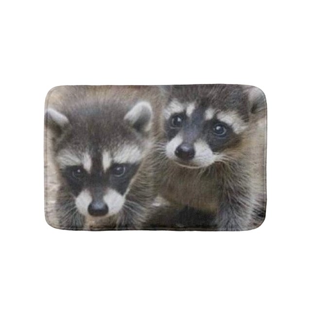 Raccoon Twins Bath Mat Badematte (Vorderseite)