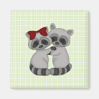 Raccoon Twins Magnet