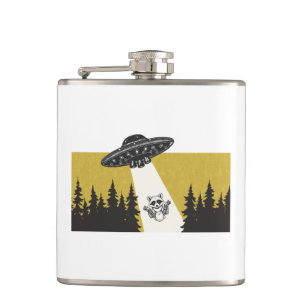 Raccoon UFO Flachmann