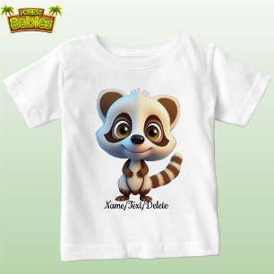 Raccoon 🌲 Wald Wildlife Niedlich Sweet Animal Baby T-shirt