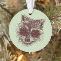 Raccoon-Waldkreatur, die Personalisiert Zeichne