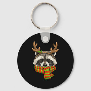 Raccoon Weihnachts-Shirt Xmas Reindeer Müll Panda Schlüsselanhänger