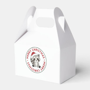 Raccoon Weihnachtsschnee Winter Raccos Geschenkschachtel