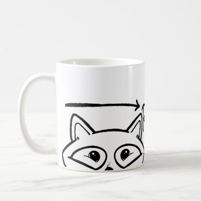 Raccoonismes Brandé Mug (Gauche)