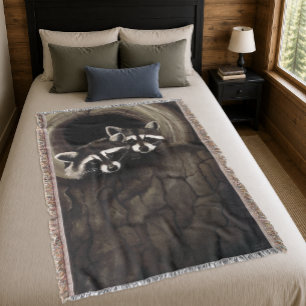 Raccoons Brown Niedlich Tree Decke