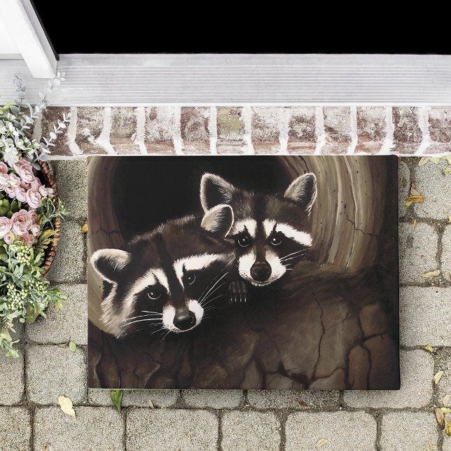 Raccoons Brown Niedlich Tree Fußmatte (Von Creator hochgeladen)