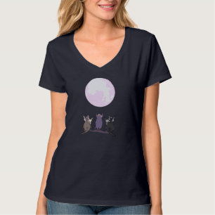 Raccoons heulen am Mond Drei Wölfe Parodie - Cu T-Shirt