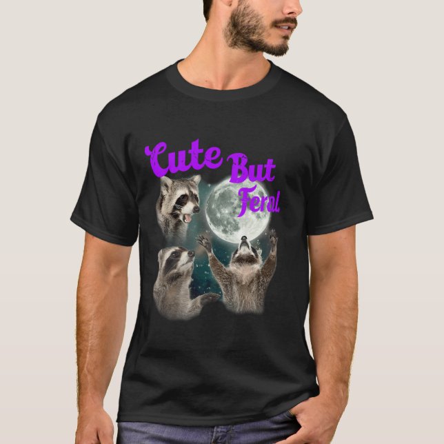 Raccoons Moon für seine Männer Frauen im Shirt (Vorderseite)
