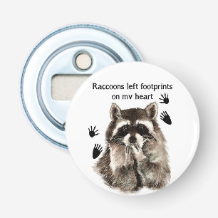Raccoons verließ Footprints auf meinem Zitat zum S Flaschenöffner
