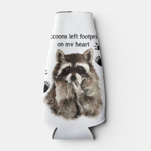 Raccoons verließen Abdrücke auf meinem Flaschenkühler