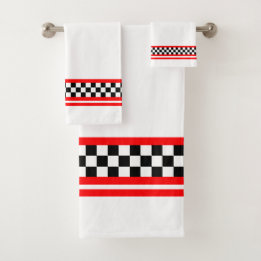 Race Accentée Noir Blanc Et Rouge Thème