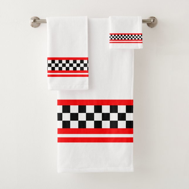 Race Accentée Noir Blanc Et Rouge Thème (En situation)