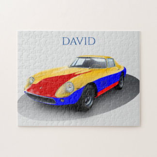 RACE AUTO PUZZLE. Personalisierter Name.