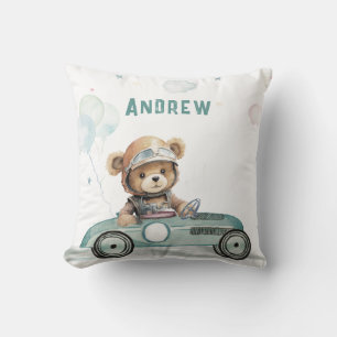 Race Car Baby Bear Kissen