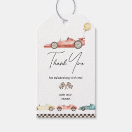 Race Car Baby Dusche oder Geburtstag Vielen Dank T Geschenkanhänger