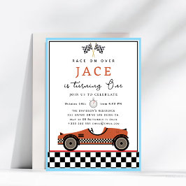 Race Car Birthday Einladung