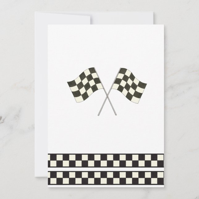 Race Car Birthday Invitation (Dos)