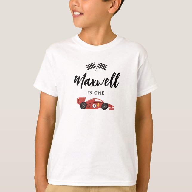 Race Car Birthday Shirt (Vorderseite)