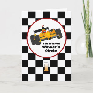 Race Car Bonne Carte 1er Anniversaire