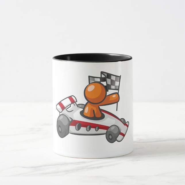 Race Car Checkered Flag Tasse (Von Creator hochgeladen)