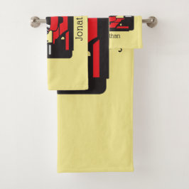 Race Car Design Badetuch Set