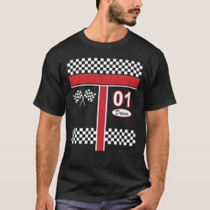 Race Car Driver Costume Shirt zu Halloween