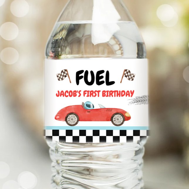 Race Car Fuel Vintag Racing Red Boy Geburtstag (Von Creator hochgeladen)