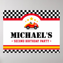 Race car Geburtstagsparty Dessert Hintergrund