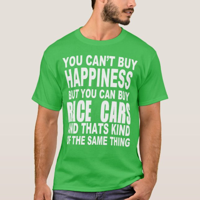 Race car happiness gift friends T-Shirt (Vorderseite)