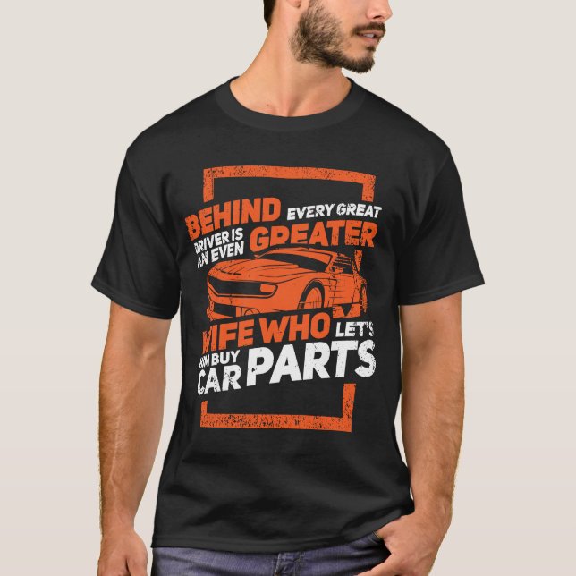 Race Car Outfit für einen Rennfahrer 1 T-Shirt (Vorderseite)