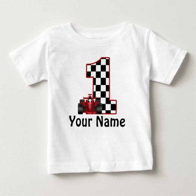 Race Car Personalisiertes Shirt (Vorderseite)