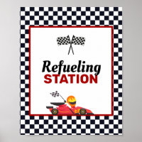 Race Car Racing Boy Birthday Tankstelle