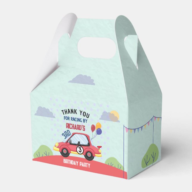 Race Car Racing Kindertheater Geschenkschachtel (Vorderseite)