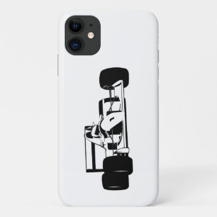 Race Car Silhouette schwarz-weiß Case-Mate iPhone Hülle