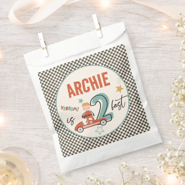 Race Car Themed Paper Bevorzugen Party Bags Geschenktütchen (Ausgeschnitten)