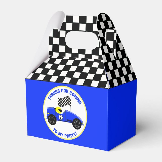 Race Fans Birthday Party Geschenkschachtel (Vorderseite)