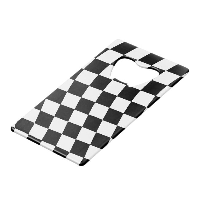 Race Flag Flaschenöffner (Vorderseite Schrägansicht)