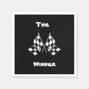 Race Flag Napkins Serviette