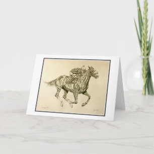 Race Horse Card Karte