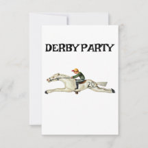 RACE HORSE DERBY INVITATION DU PARTI