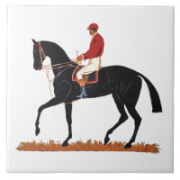 Race Horse Derby Jockey Vintag Style