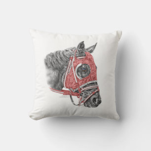 Race Horse Portrait Silks Kissen