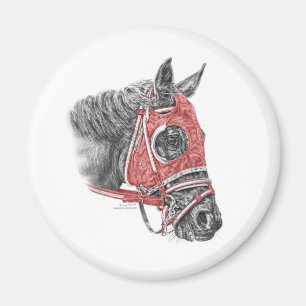 Race Horse Portrait Silks Magnet