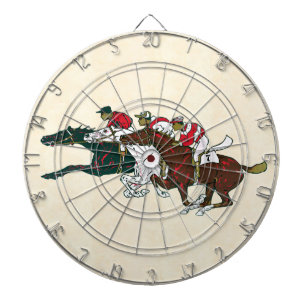 Race Horses Dart Board Dartscheibe